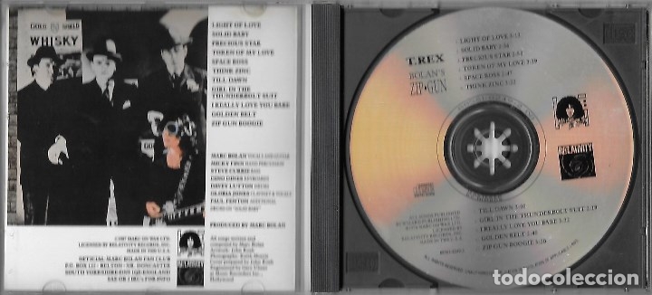 CDs de m&uacute;sica: T. REX / MARC BOLAN: BOLAN&acute;S ZIP-GUN. - Foto 2