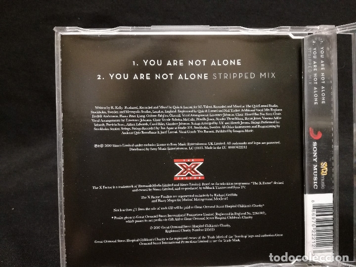 CDs de m&uacute;sica: CD MAXI - THE FACTOR X - YOU ARE NOT ALONE - Foto 2