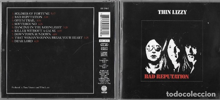 CDs de m&uacute;sica: THIN LIZZY: BAD REPUTATION. CON SCOTT GORHAM Y BRIAN ROBERTSON - Foto 1