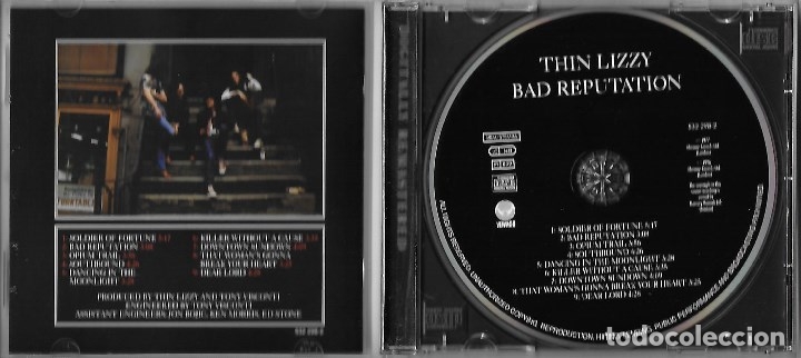 CDs de m&uacute;sica: THIN LIZZY: BAD REPUTATION. CON SCOTT GORHAM Y BRIAN ROBERTSON - Foto 2
