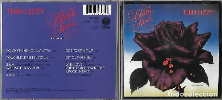 CDs de m&uacute;sica: THIN LIZZY: BLACK ROSE (A ROCK LEGEND). CON SCOTT GORHAM Y GARY MOORE - Foto 1