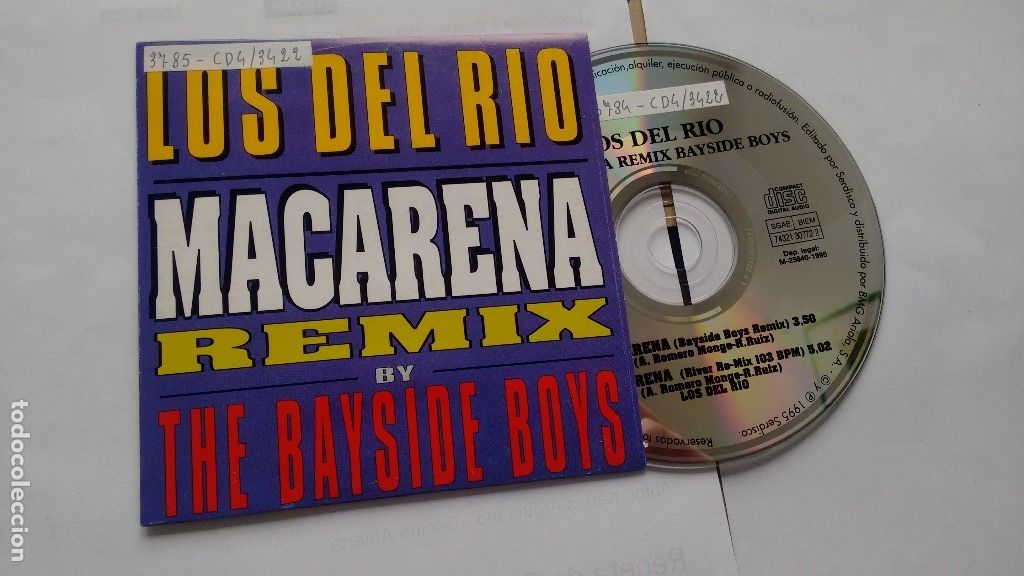 CDs de Musique: CD-SINGLE -PROMOCION- DE LOS DEL RIO REMIX  THE BAYSIDE BOYS