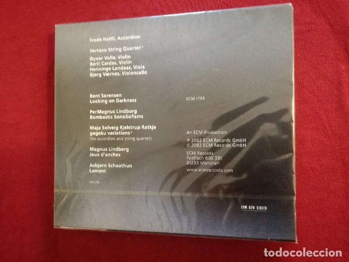 CDs de m&uacute;sica: FRODE HALTLI & VERTAVO STRING QUARTET - LOOKING ON DARKNESS - PRECINTADO - ECM - Foto 2
