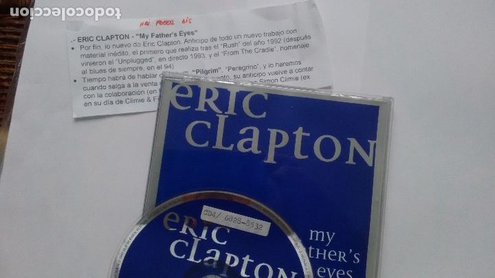 CDs de m&uacute;sica: CD-SINGLE -PROMOCION- DE ERIC CLAPTON - Foto 1