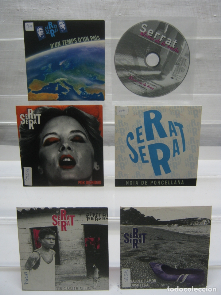 CDs de m&uacute;sica: lote 6 cd single promo Serrat - Foto 1