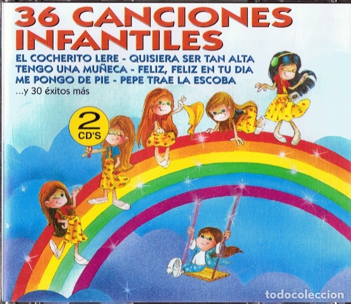 CDs de m&uacute;sica: 36 CANCIONES INFANTILES ( 2 CD&acute;S) - Foto 1