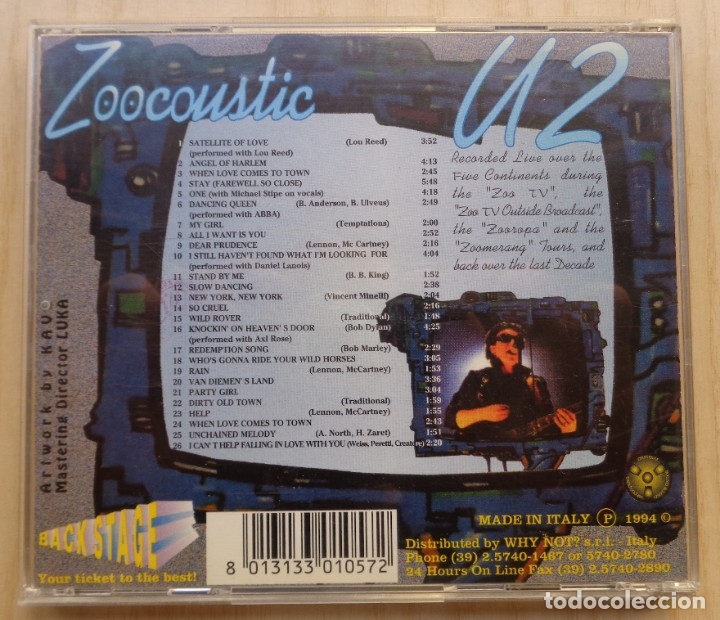 CDs de m&uacute;sica: U2 ZOOCOUSTIC - Foto 2