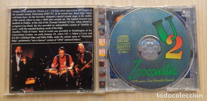 CDs de m&uacute;sica: U2 ZOOCOUSTIC - Foto 3