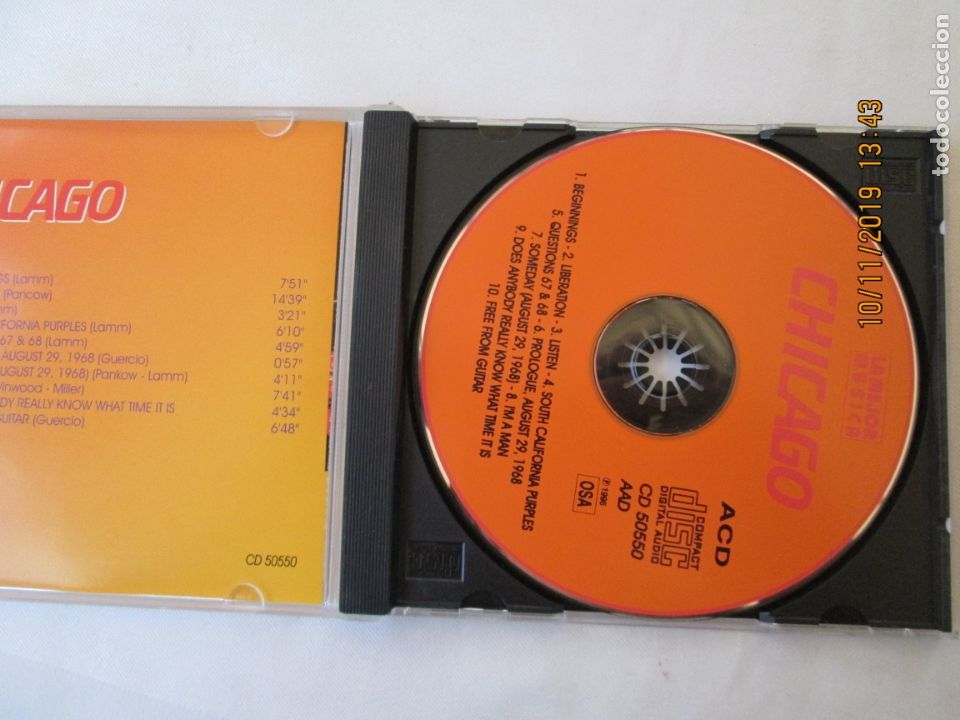 CDs de m&uacute;sica: CHICAGO , BEGINNINGS- 1995 - Foto 3