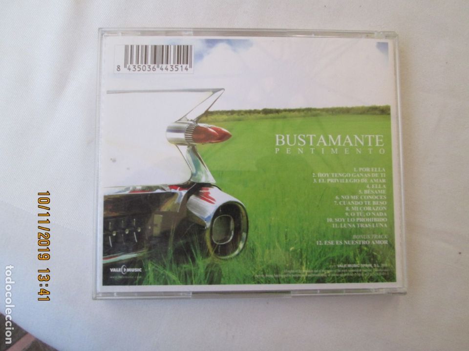 CDs de m&uacute;sica: BUSTAMANTE , PENTIMENTO - 2006 - Foto 2