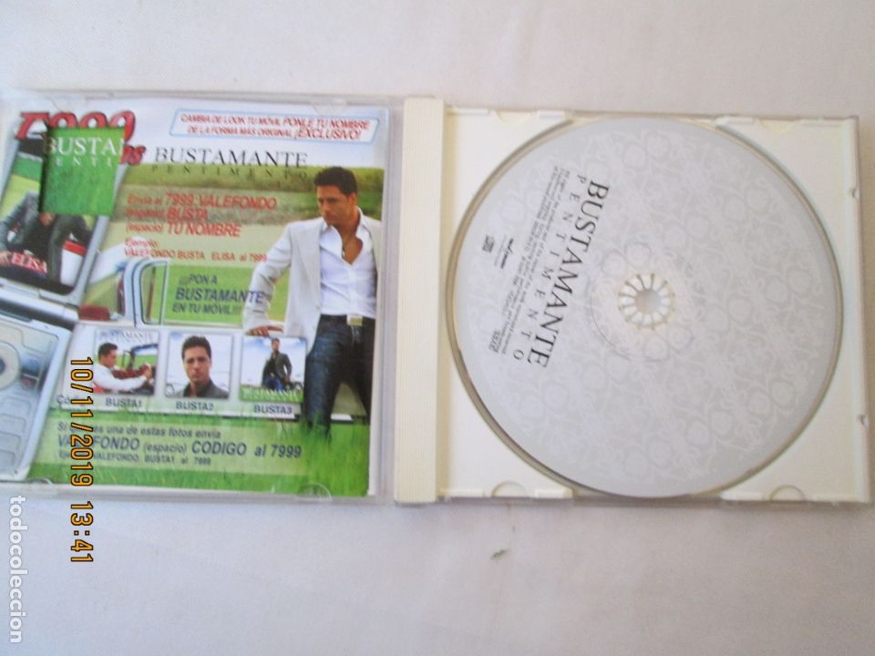 CDs de m&uacute;sica: BUSTAMANTE , PENTIMENTO - 2006 - Foto 3