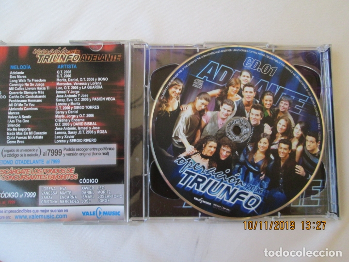 CDs de m&uacute;sica: OPERACION TRIUNFO 2006  ADELANTE CD - Foto 2