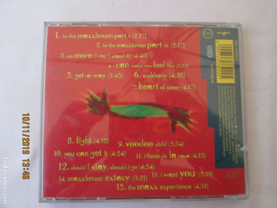 CDs de m&uacute;sica: MAXX , TO THE MAXXIMUM CD - Foto 2