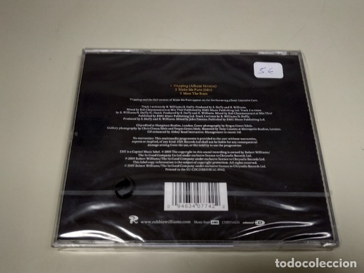 CDs de m&uacute;sica: Robbie Williams - Tripping (CD, Single) *Precintado* - Foto 2