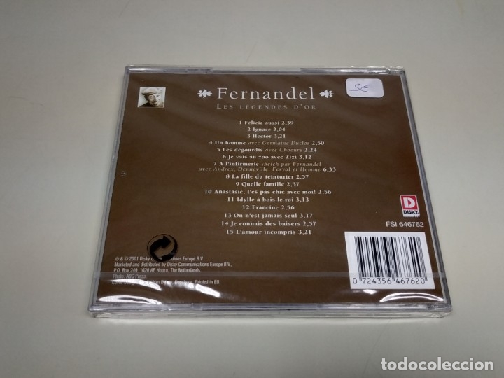 CDs de m&uacute;sica: Fernandel - Les L&eacute;gendes DOr (CD, Comp) *Precintado* - Foto 2