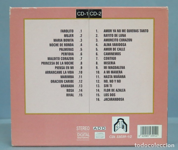 CDs de m&uacute;sica: 2 CD. LOS PANCHOS. 30 EXITOS DE ORO - Foto 2