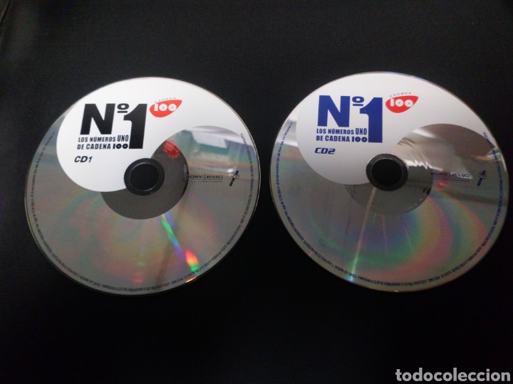 CDs de m&uacute;sica: Los n&uacute;meros 1 de Cadena 100. 2cds sin car&aacute;tulas - Foto 1