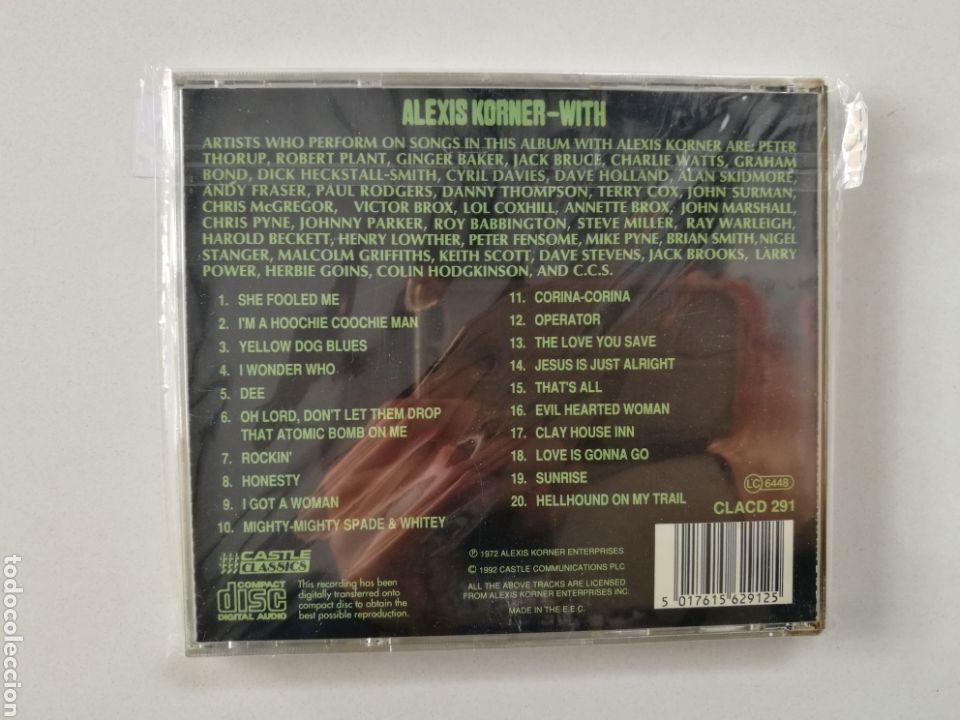 CDs de m&uacute;sica: ALEXIS KORNER - Bootleg him ! - CD EEC CASTLE CLASSICS 1992 - Foto 2