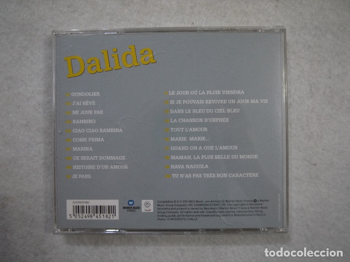 CDs de m&uacute;sica: DALIDA - DALIDA - CD 2011 - Foto 2