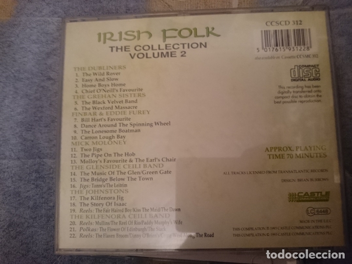 CDs de m&uacute;sica: IRISH FOLK - THE COLLECTION VOLUME 2 - Foto 2