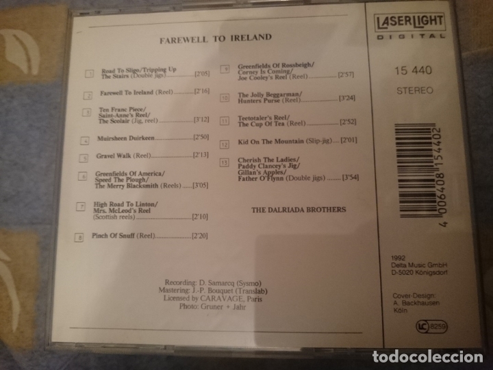 CDs de Música: FAREWELL OF IRELAND - Foto 2 - 182393358