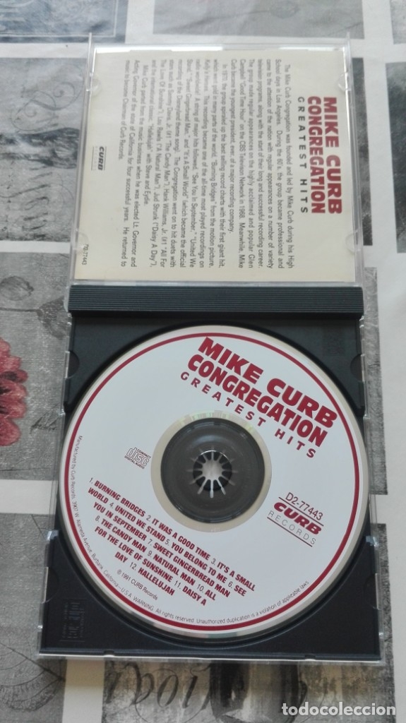 CDs de m&uacute;sica: Mike curb congregation - greatest hits - 1 cd - Foto 2