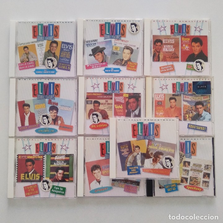 CDs de m&uacute;sica: Colecci&oacute;n completa Elvis Double Features 10 CDs - Foto 1