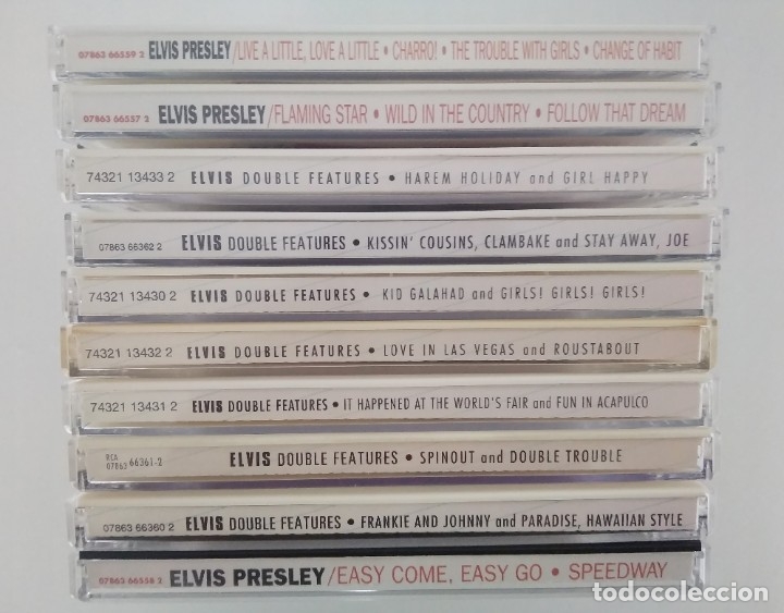 CDs de m&uacute;sica: Colecci&oacute;n completa Elvis Double Features 10 CDs - Foto 3