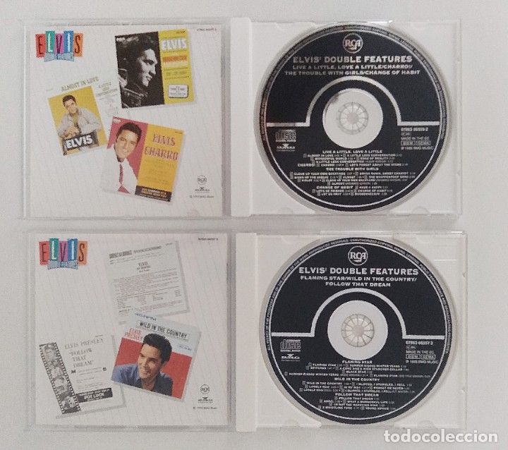CDs de m&uacute;sica: Colecci&oacute;n completa Elvis Double Features 10 CDs - Foto 4