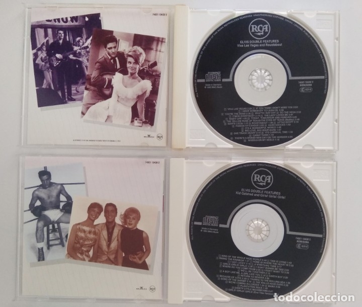 CDs de m&uacute;sica: Colecci&oacute;n completa Elvis Double Features 10 CDs - Foto 6