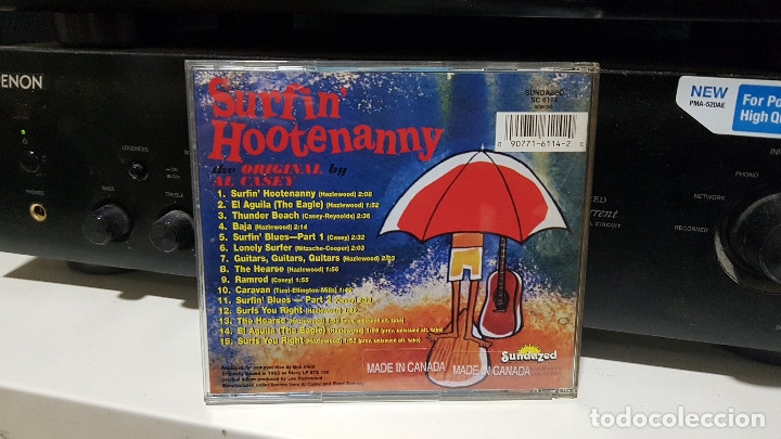 CDs de Música: AL CASEY - SURFIN HOOTENANNY (Sundazed, 1996) Surf Music Madrid - Música Surf - CD - 60s - Foto 2 - 182638506