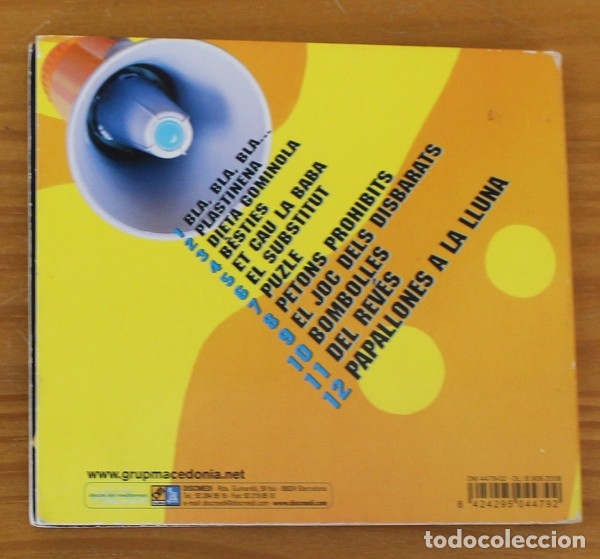 CDs de m&uacute;sica: MACEDONIA -CD DIGIPACK- BLA BLA BLA, ROCK CATALA - Foto 2