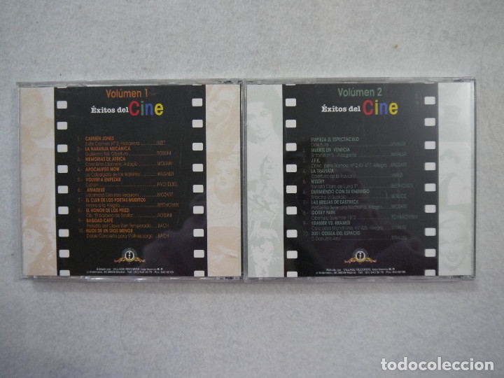 CDs de m&uacute;sica: &Eacute;XITOS DEL CINE - VOLUMEN 1 Y 2 - 2 CDS - Foto 2