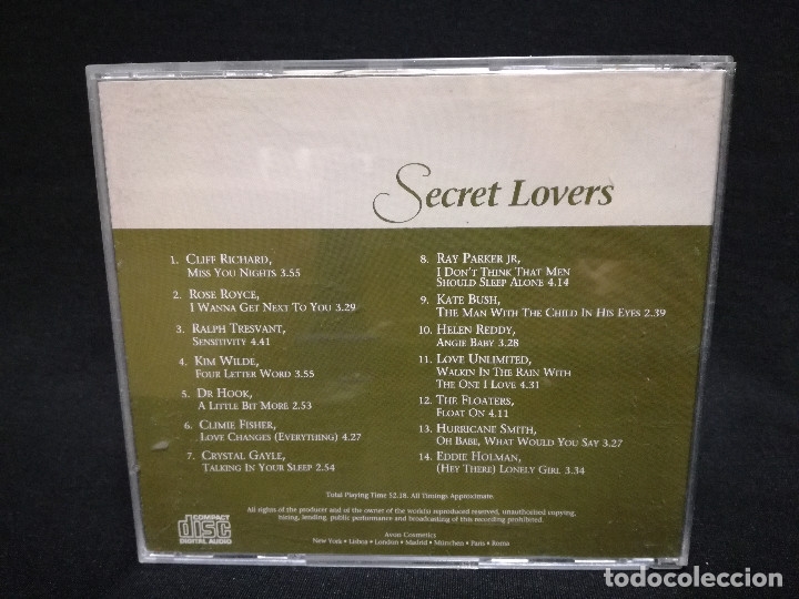 CDs de m&uacute;sica: CD - SECRET LOVERS - Foto 2