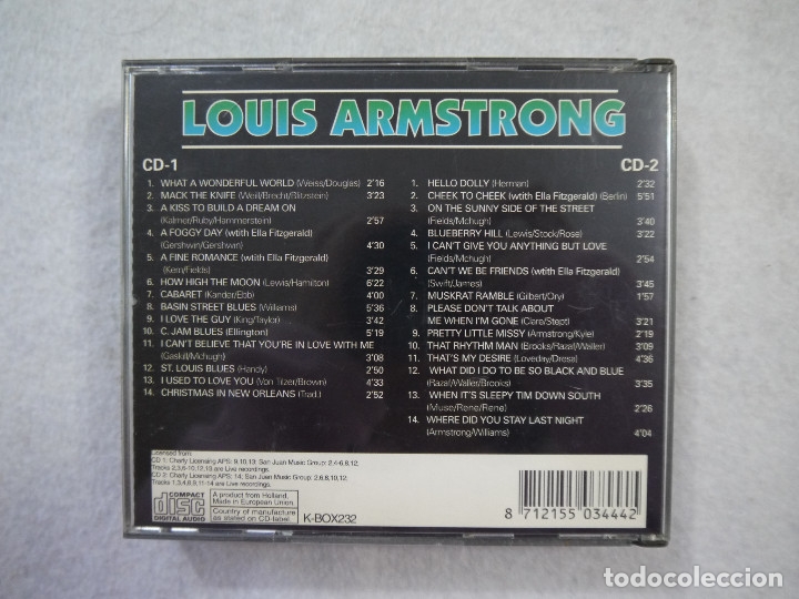 CDs de m&uacute;sica: LOUIS ARMSTRONG - 2 CDS - Foto 2