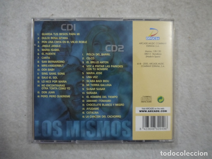 CDs de m&uacute;sica: LOS MISMOS - TODOS SUS &Eacute;XITOS - 2 CDS 2000 - Foto 2