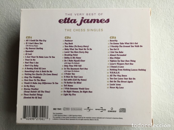 CDs de m&uacute;sica: Etta James - Foto 2