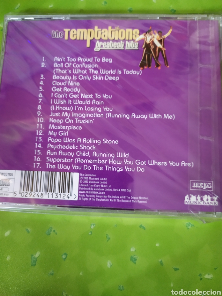 CDs de m&uacute;sica: SCD95 The temptations - Greatest hits SEMINUEVO - Foto 2