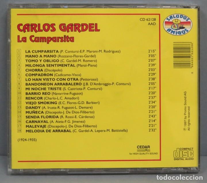 CDs de m&uacute;sica: CD. EL TANGO. CARLOS GARDEL. SALUDOS AMIGOS - Foto 2