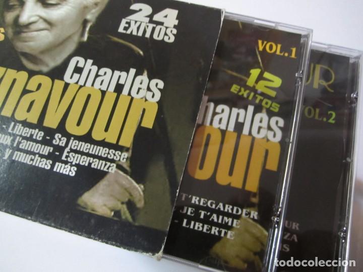 CDs de m&uacute;sica: doble cd charles aznavour 24 exitos - Foto 2
