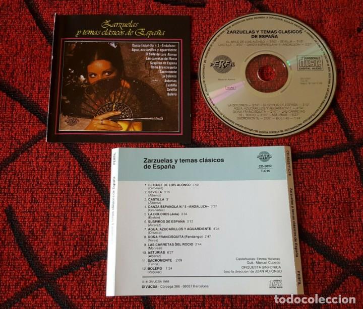 Musik-CDs: ZARZUELAS Y TEMAS CLASICOS DE ESPA&Ntilde;A ** CD Original 1988
