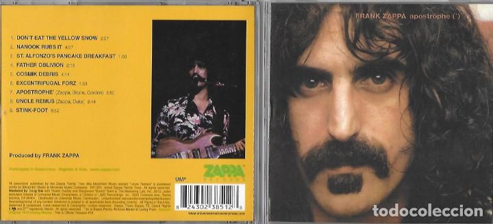 CDs de m&uacute;sica: ZAPPA, FRANK: APOSTROPHE - Foto 1