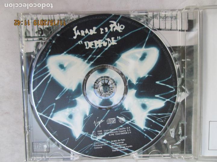 CDs de m&uacute;sica: JARABE DE PALO , DEPENDE - CD Spain 1998 - Virgin - Foto 2