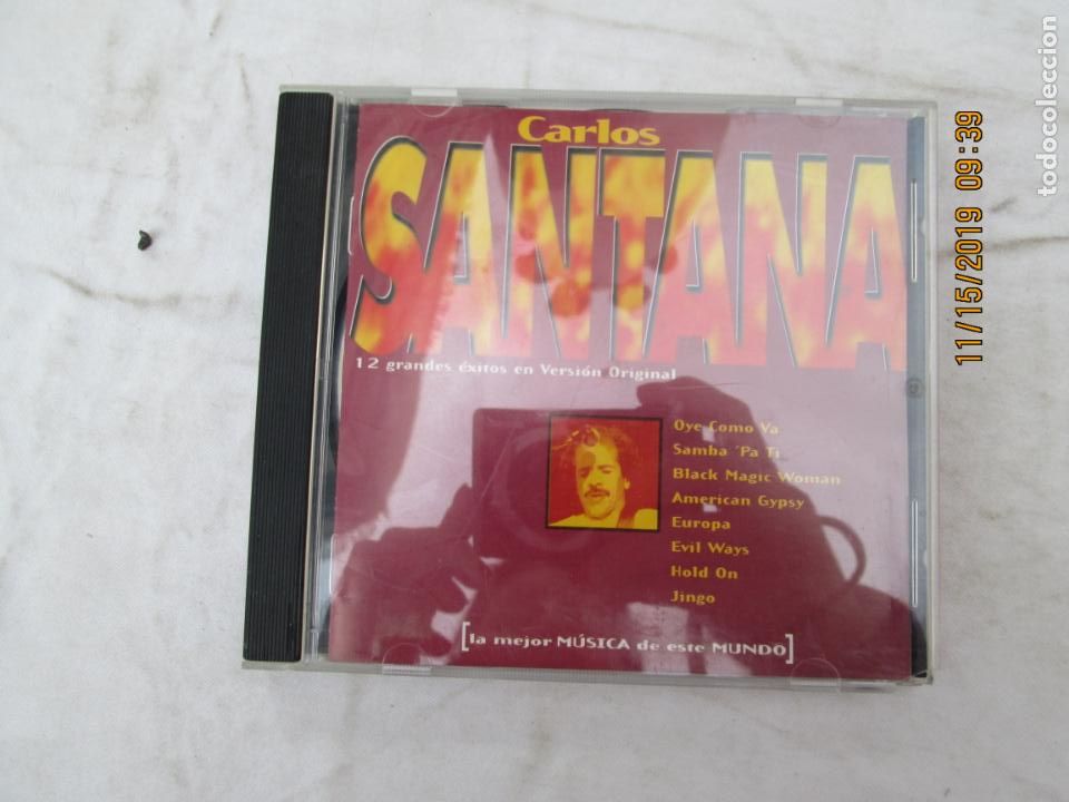 CDs de m&uacute;sica: CARLOS SANTANA , 12 GRANDES EXITOS EN VERSION ORIGINAL - Foto 1