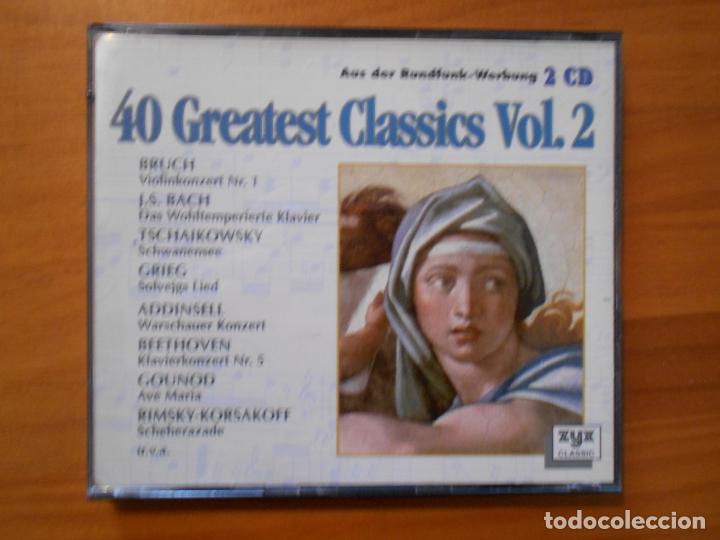 Music CDs: CD 40 GREATEST CLASSICS VOL. 2 (2 CD'S) (L9)