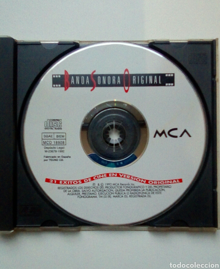 CDs de m&uacute;sica: B.S.O - 21 exitos de cine en version original, BMG, 1992. Spain. - Foto 4