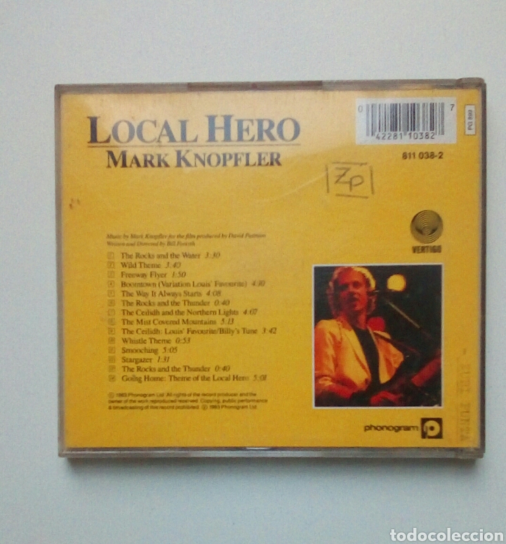 CDs de m&uacute;sica: Mark Knopfler - Local hero, Phonogram, 1983. EU. - Foto 6