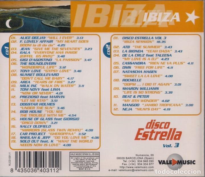 CDs de m&uacute;sica: Disco Estrella Vol.3 - CD1 y CD2 - IBIZA - Foto 2