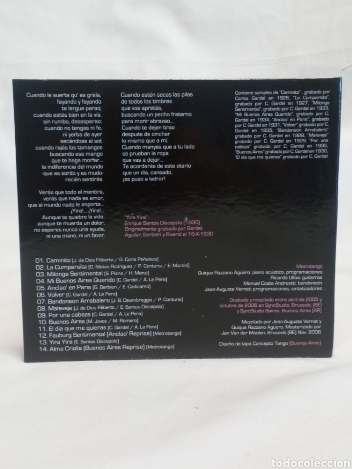 CDs de m&uacute;sica: Gardel remixed CD como nuevo - Foto 3