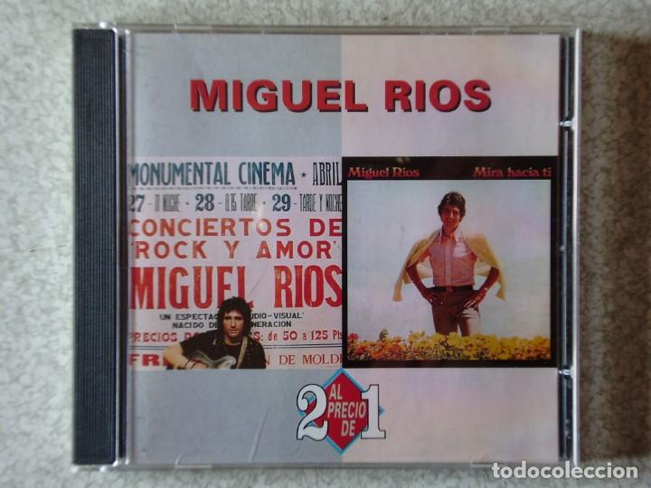 CDs de M&uacute;sica: MIGUEL RIOS.CONCIERTOS DE ROCK Y AMOR + MIRA HACIA TI..2 EN 1..RARA EDICION